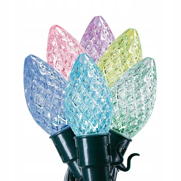 Żarówki Twinkly C9 Smart LED 40 RGB, 12,2 m, zielony przewód|Twinkly