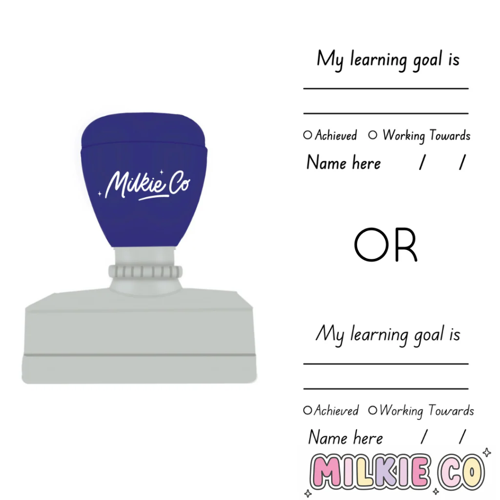 Rectangular: 'My learning goal is' Stamp