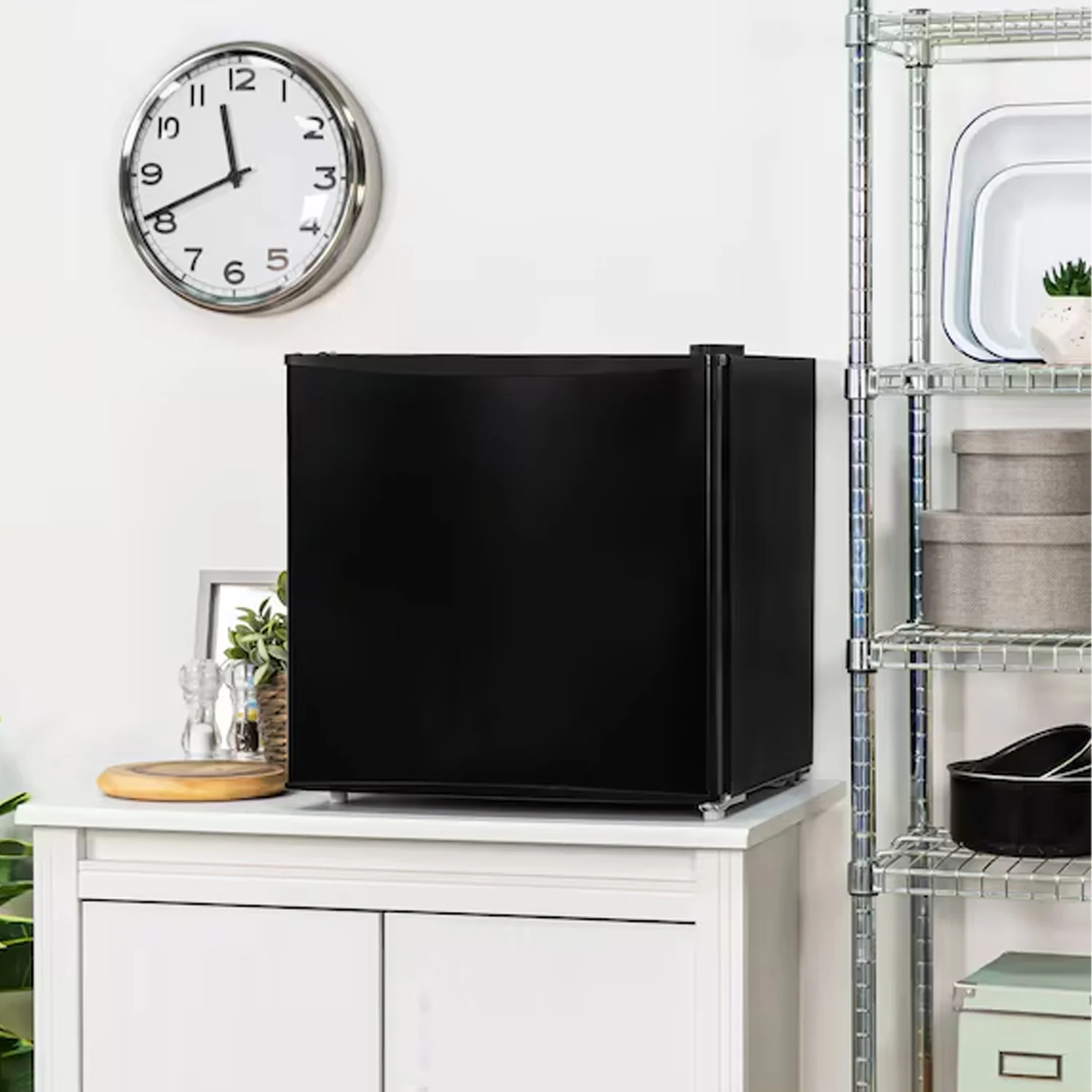 Mini Frigo In Metallo - 48l Con Freezer 5l 85w Nero