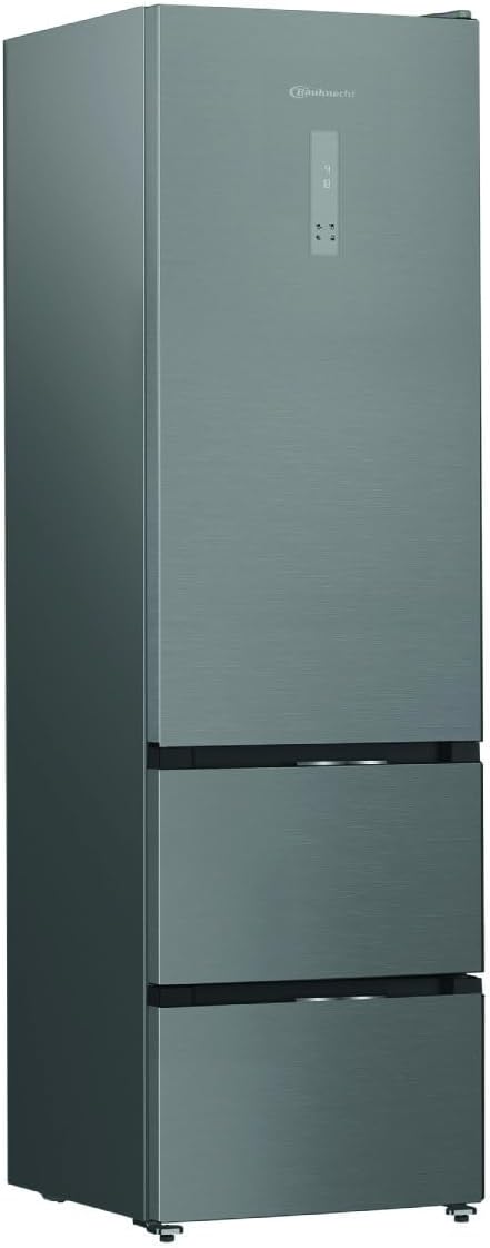 Bauknecht KGDD NF 200C Dual Cool Total NoFrost Kühl-Gefrierkombination/Nutzinhalt 351 Liter/ 203,5 cm Höhe/FreshShield/Smoothfit, Edelstahl