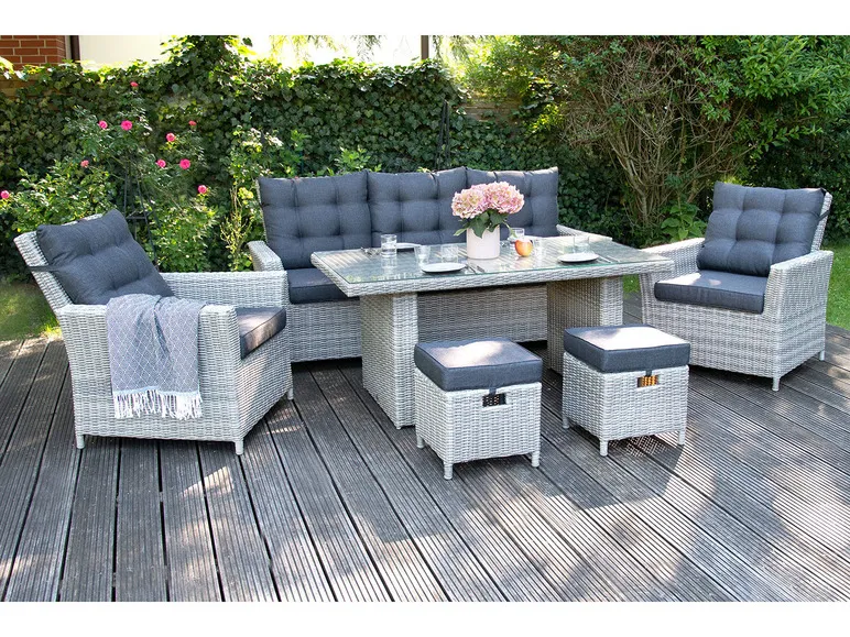 Alu-Luxus Dining-Set »Asti«, 6-teilig