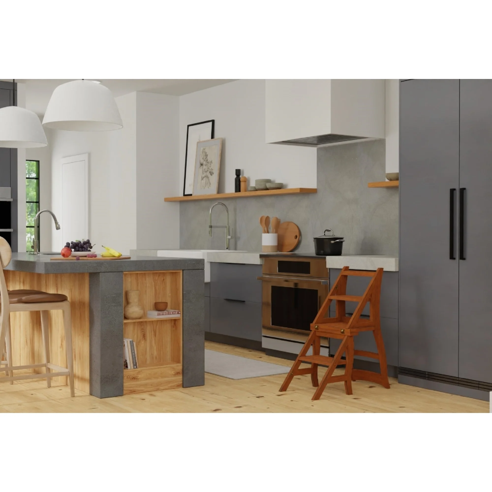 Carolina Classics Franklin Folding Ladder Chair