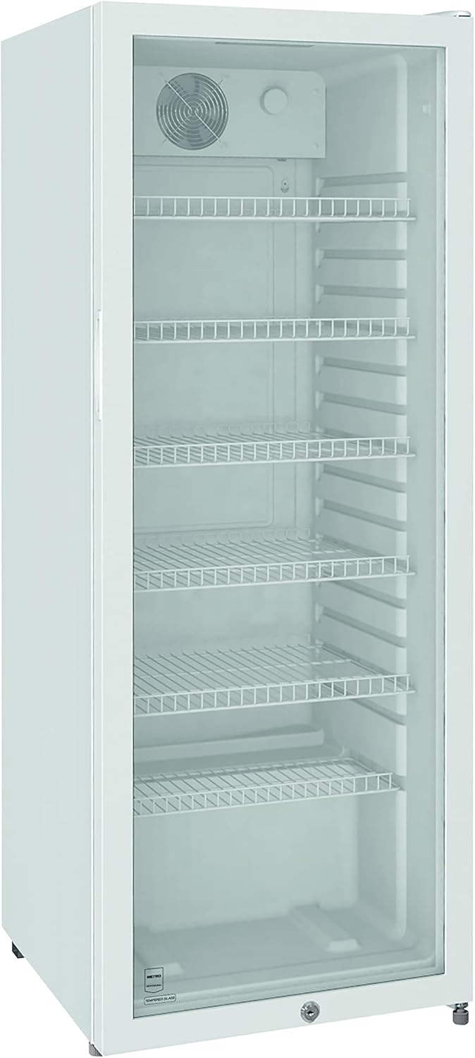 METRO Professional Réfrigérateur à Boissons GSC4240, 237 L, 54 x 54.5 x 139.5 cm, Métal/Plastique/Verre, Refroidissement Statique, 110 W, Blanc