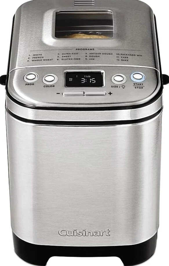 Cuisinart Bread Maker Machine, Compact and Automatic, Up to 2lb Loaves