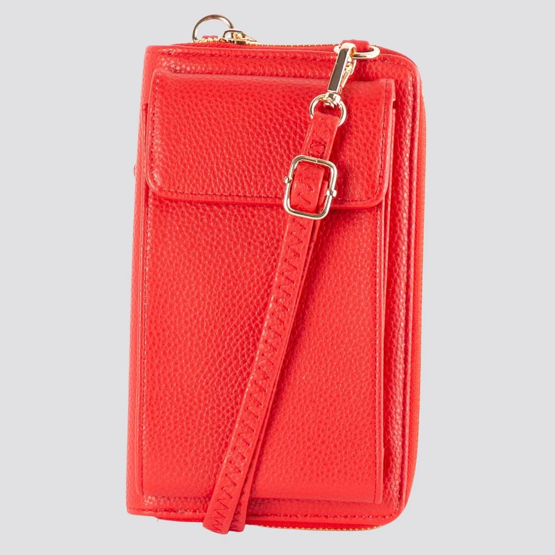 Rachel Phone Crossbody Bag | Red