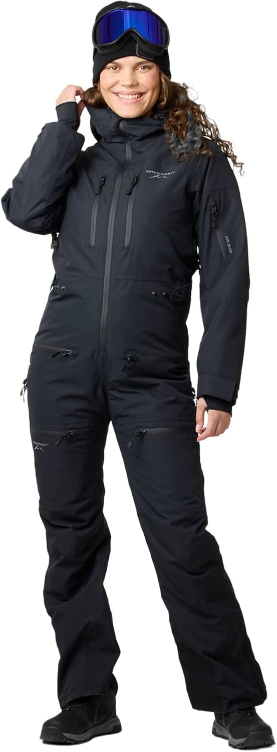 Swedemount Freeride Skianzug Winter Overall – wasserdichter, atmungsaktiver Einteiler für alpines Skifahren und Snowboarden für Damen