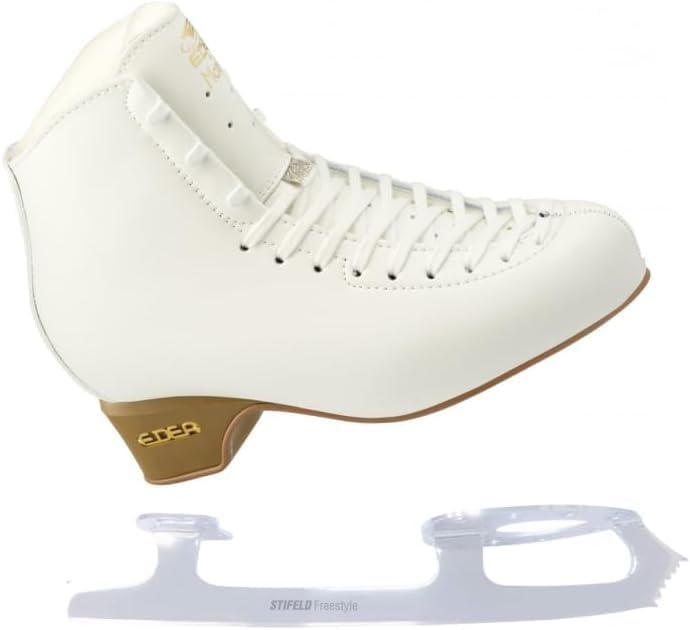 L'Estel Skates Edea Edea Stiefel mit Stifeld Club 2000 Klingen für Einzel- und Doppelsprünge, Eislaufen (36)