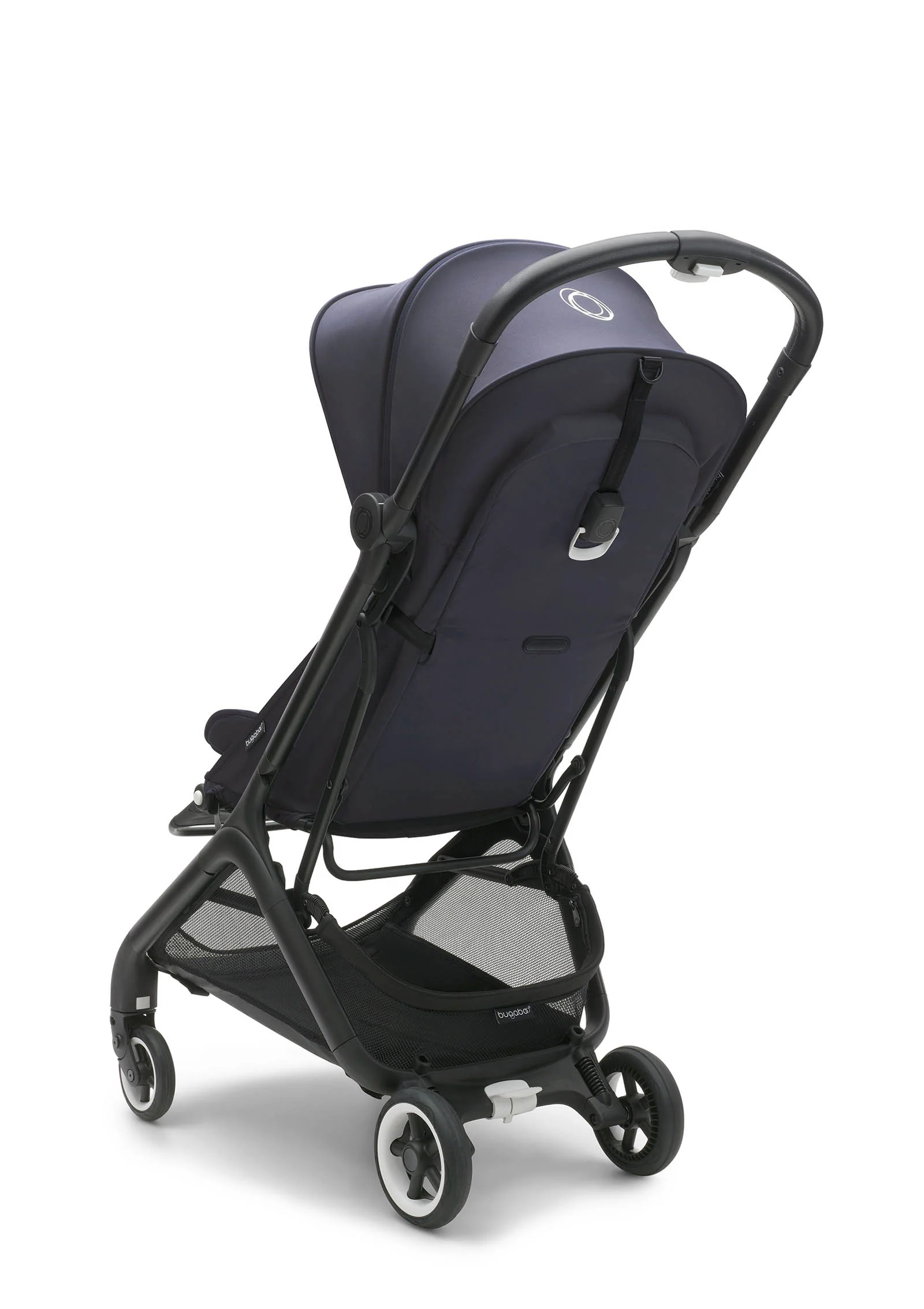 2025 Cochecito Butterfly Buggy Negro / Azul Tormenta