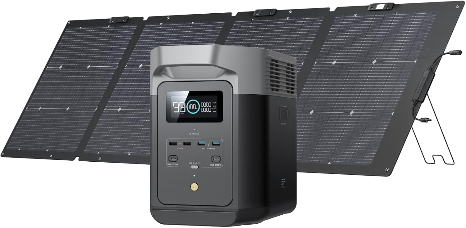 ECOFLOW Solar Generator DELTA2 with 220W Solar Panel