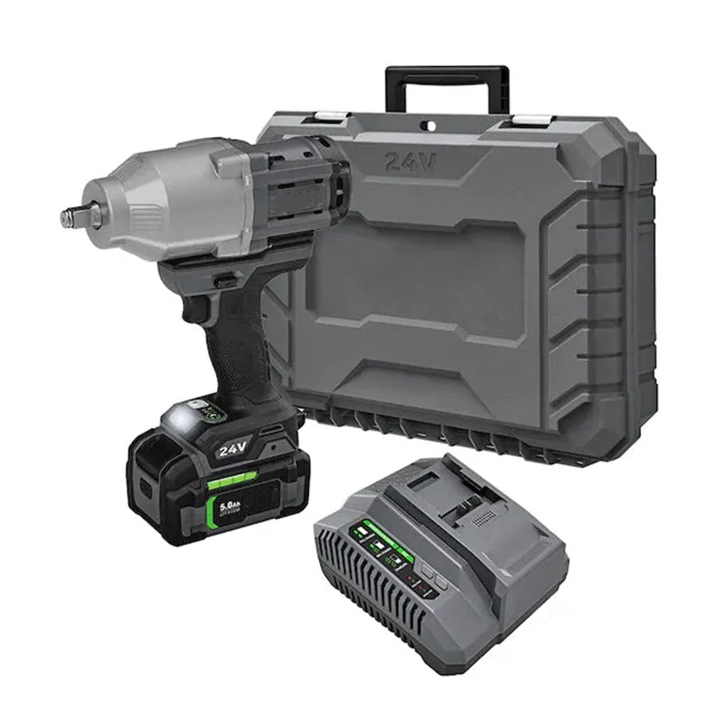 FX14711C 24volt Variable Speed Brushless 12in Drive Cordless Impact Wrench 1Battery Included