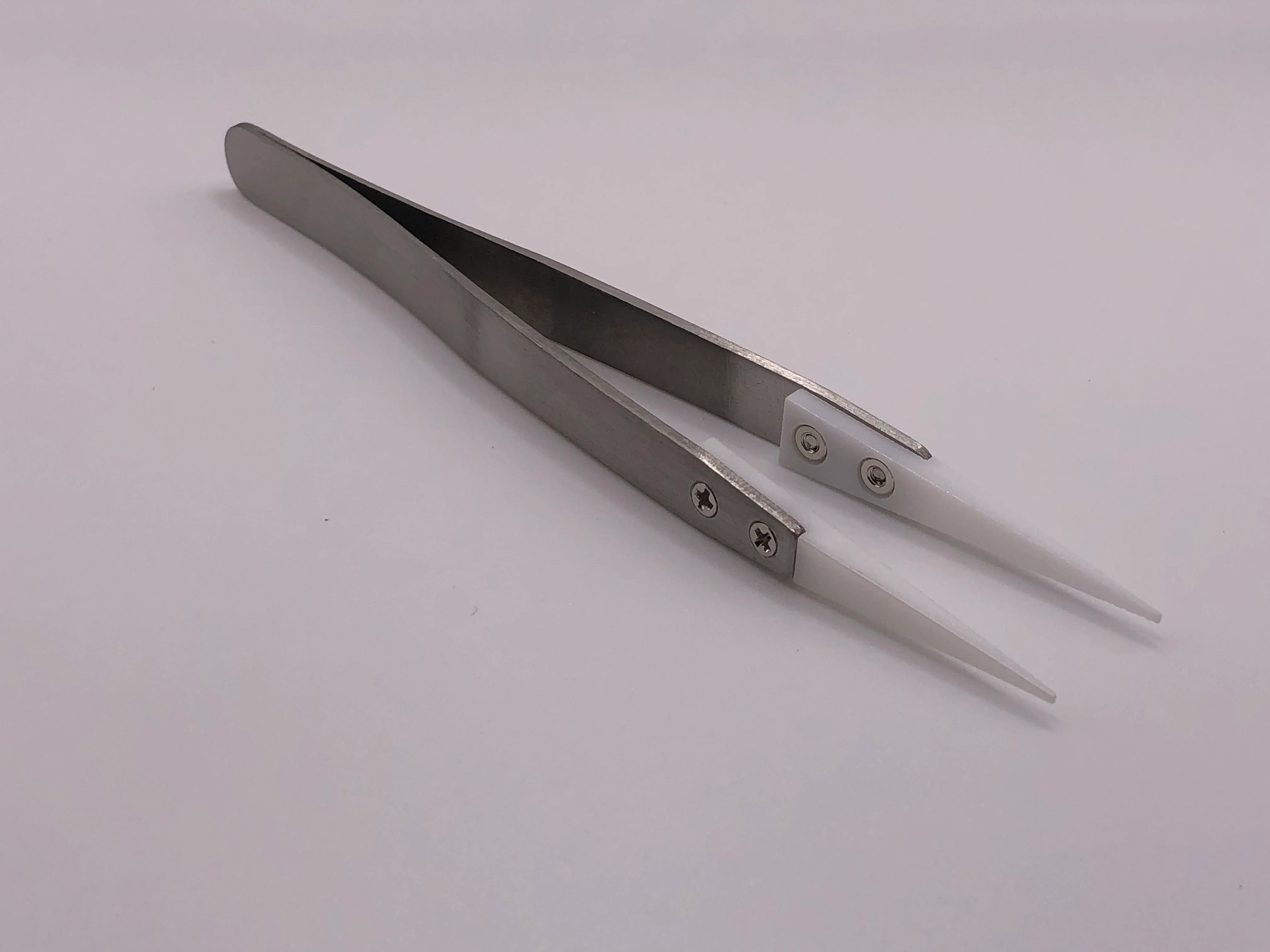 Ceramic Tipped Stainless Steel Tweezers – Fine Pointed, Heat Resistant, Model Railway Tool