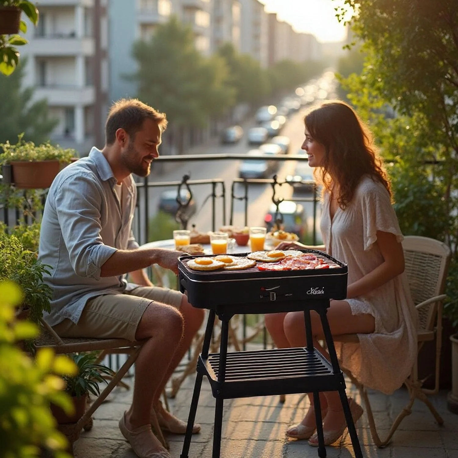 Artestia 1800W Electric Outdoor Grills with Lid Indoor Smokeless Grill for Balcony with Temperature Control Portable Removable Stand Grill for Cooking. BBQ Party. Family