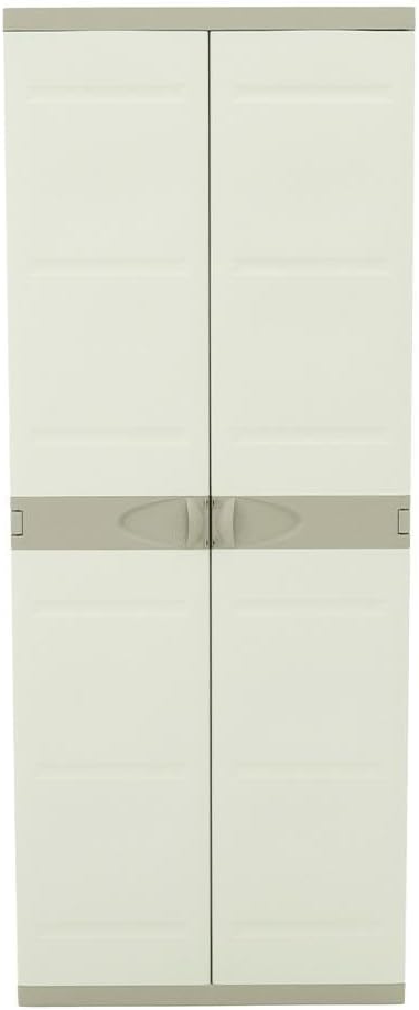 Plastiken Titanium Cabinets, Plastic, Beige, 70x44x176 cm