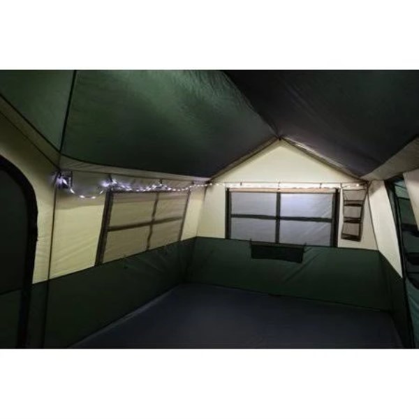 Ozark Trail Hazel Creek 12 Person Cabin Tent, Green