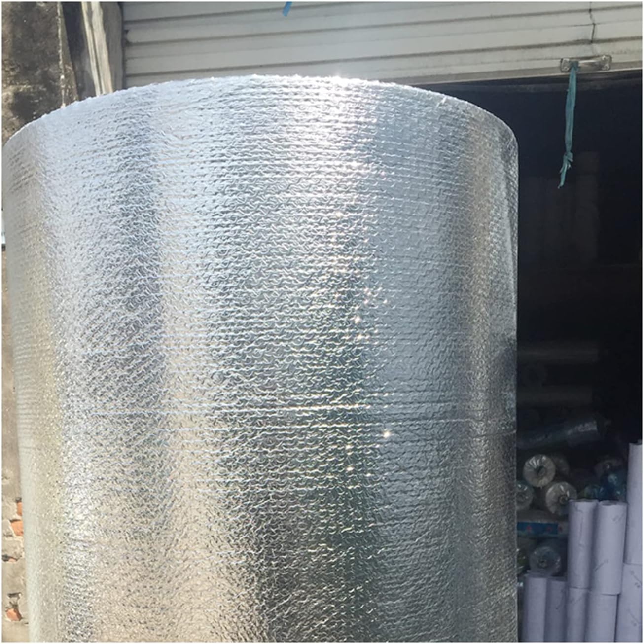 Luftpolsterfolie zur Isolierung, Reflektierende Isolierrolle for Dachböden, Garagen, Wohnmobile, Verschiedene Größen und Stärken(10mm(thk),1 * 7M(7m²))