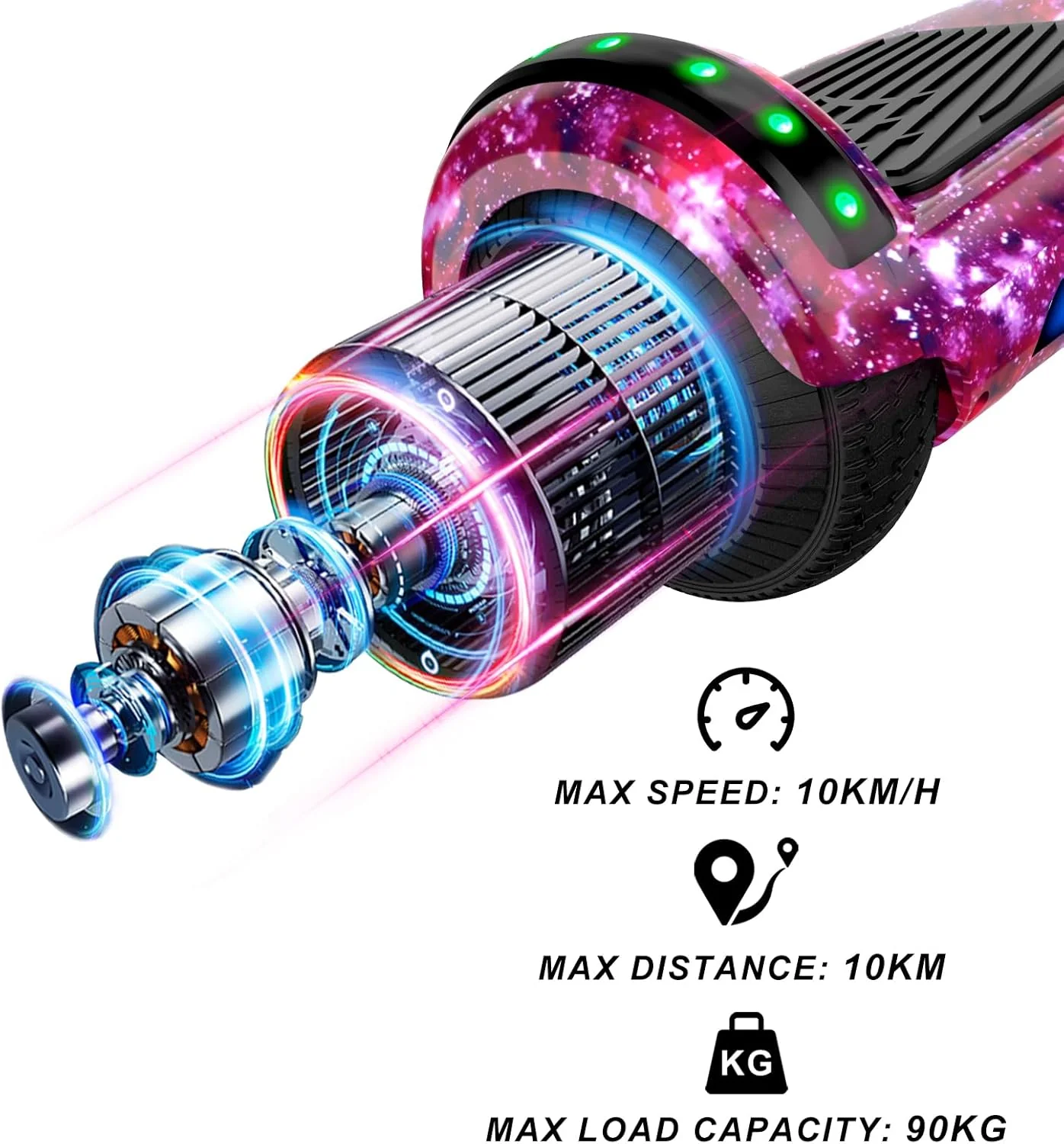 Hoverboard con asiento, tabla flotante autoequilibrada de 6,5