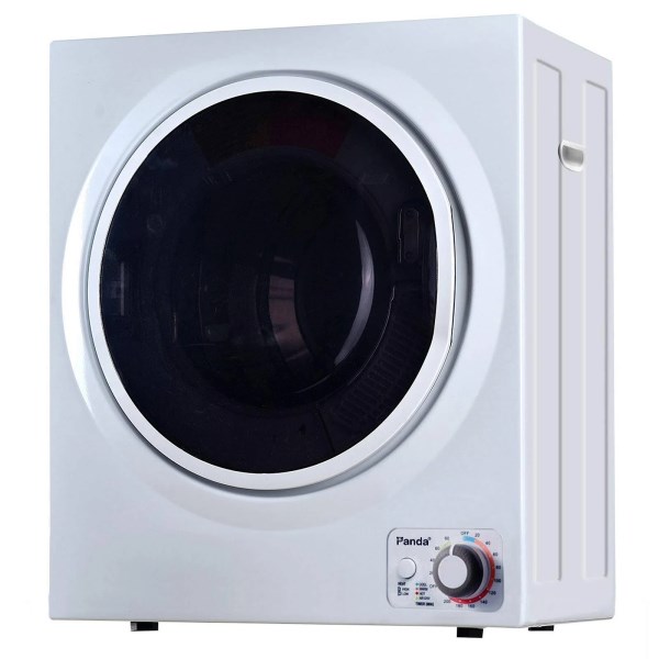 Panda 1.50 CU.FT Compact Laundry Dryer White and Black