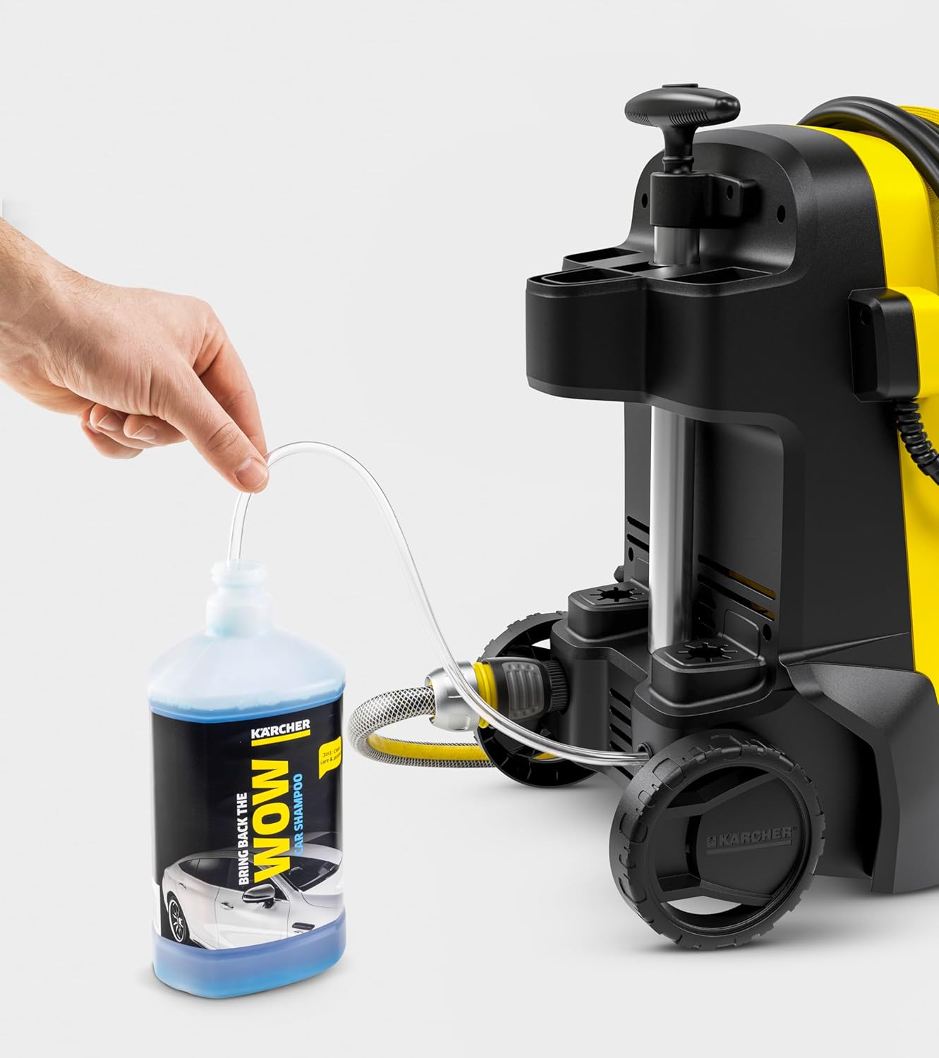 Krcher Hochdruckreiniger K 5 Compact, Druck: max. 145 bar, Durchfluss: max. 500 l/h, Flchenleistung: 40 m/h, Wasserfilter, Gewicht: 12 kg, Hochdruckschlauch und -pistole, Dreckfrser, Strahlrohr