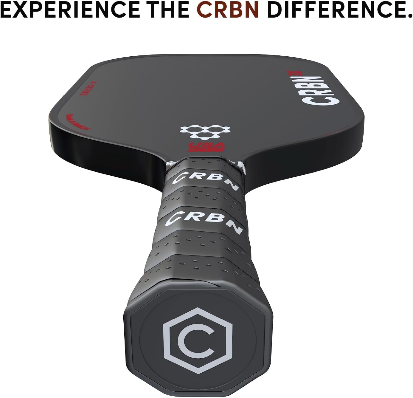CRBN Power Series Pickleball-Paddel – Kohlefaser-Pickleball-Paddel mit Schaumstoff-eingespritzten Kanten für erweiterten Sweet Spot