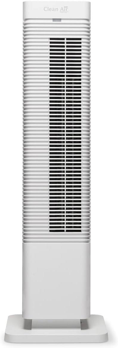 Clean Air Optima CA-904W - Design Heizlüfter - Heizen und kühlender Brise - Heizung: 1000/2000 Watt - Digitaler Thermostat 15-35°C - Oszillation 80º - Geeignet für Räume bis 40m²/100 m³ (Weiß)