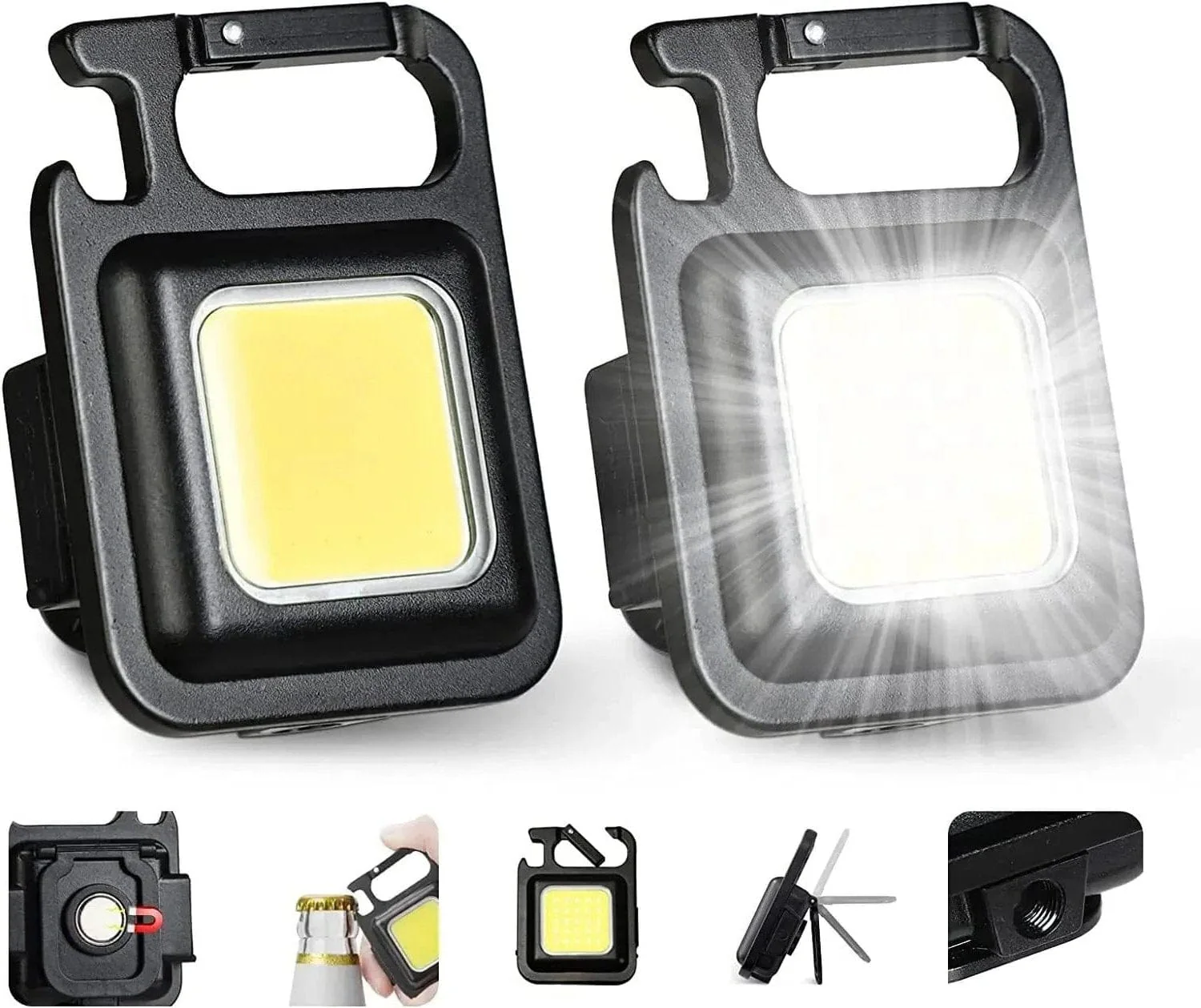 Multifunctional Mini LED Flashlight Keychain – Portable camping Light