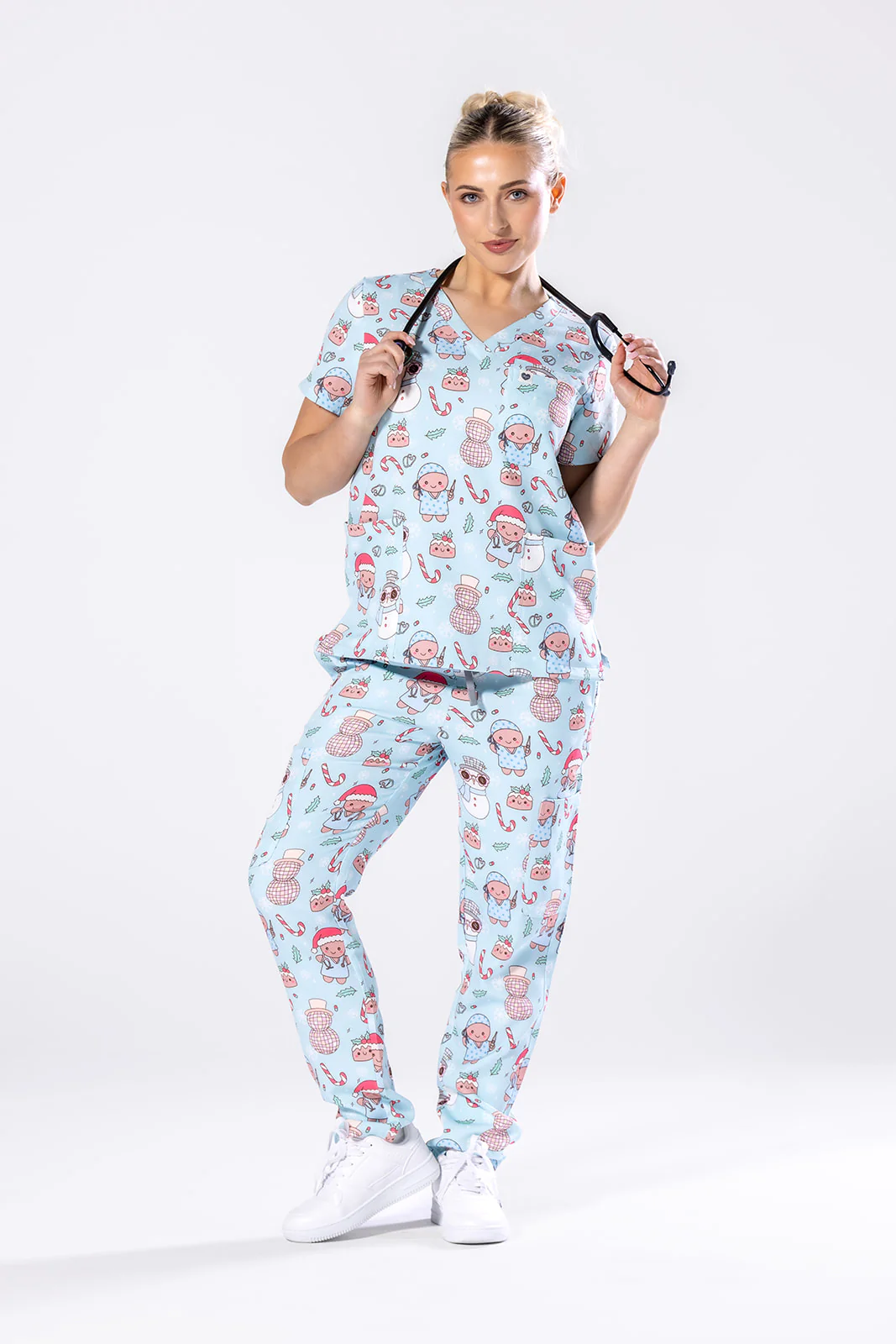 Disco Christmas Shift Scrub Set TS