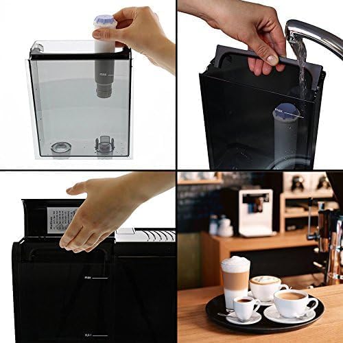 Melitta Barista T Smart - Kaffeevollautomat mit Milchsystem, Kaffeemaschine mit Mahlwerk, für z. B. Cappuccino oder Espresso, App Steuerung möglich, schwarz/silber