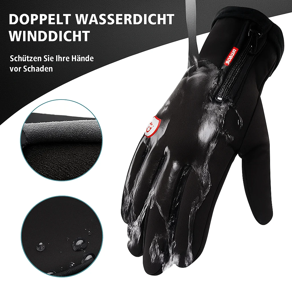 Beheizbare Winterhandschuhe – Wasserdicht & Touchscreen-kompatibel