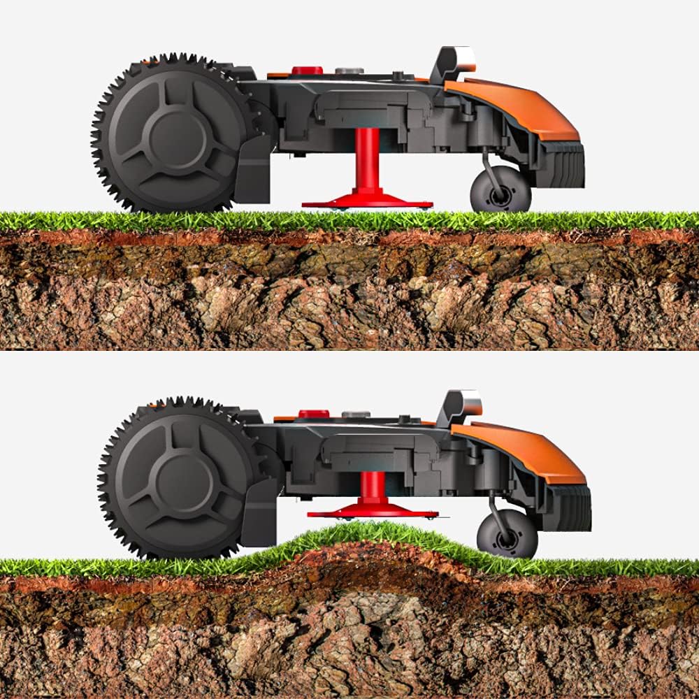 WORX Landroid M WR141E robotmaaier/accugrasmaaier voor kleine tuinen tot 500 m2/zelfrijdende grasmaaier voor een nette gazonsnit, veelkleurig