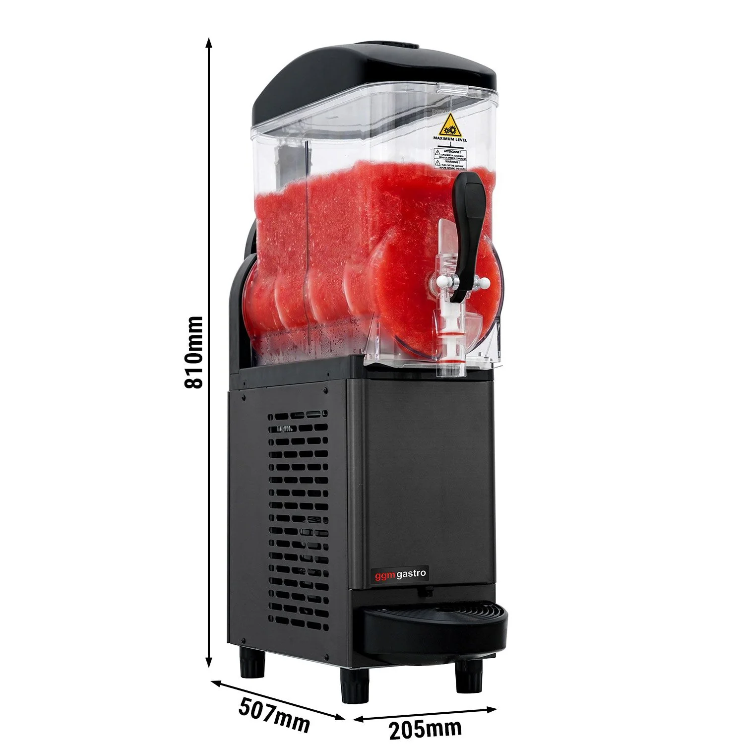 Slushmaskin - 12 l - 380 W - Digital - svart