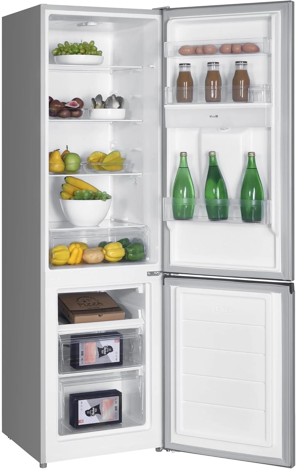 Refrigerateur combiné, congélateur bas, GCB262SL Silver, Capacité 262L, Classe E