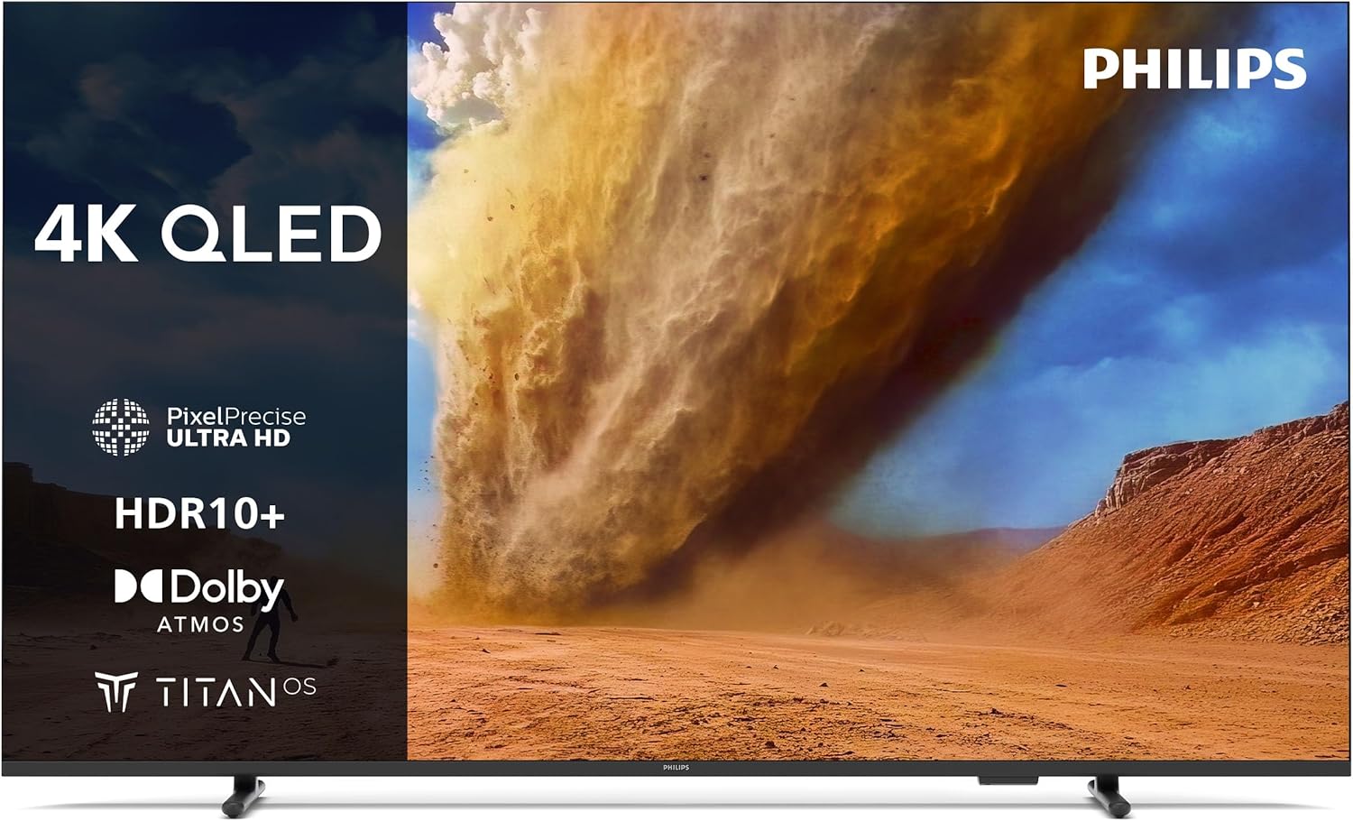 Philips 50PUS7800 4K LED Smart TV - 50 Zoll Display mit Pixel Precise Ultra HD, Titan OS Plattform und Dolby Atmos Sound - Funktioniert mit Alexa und Google Sprachassistent