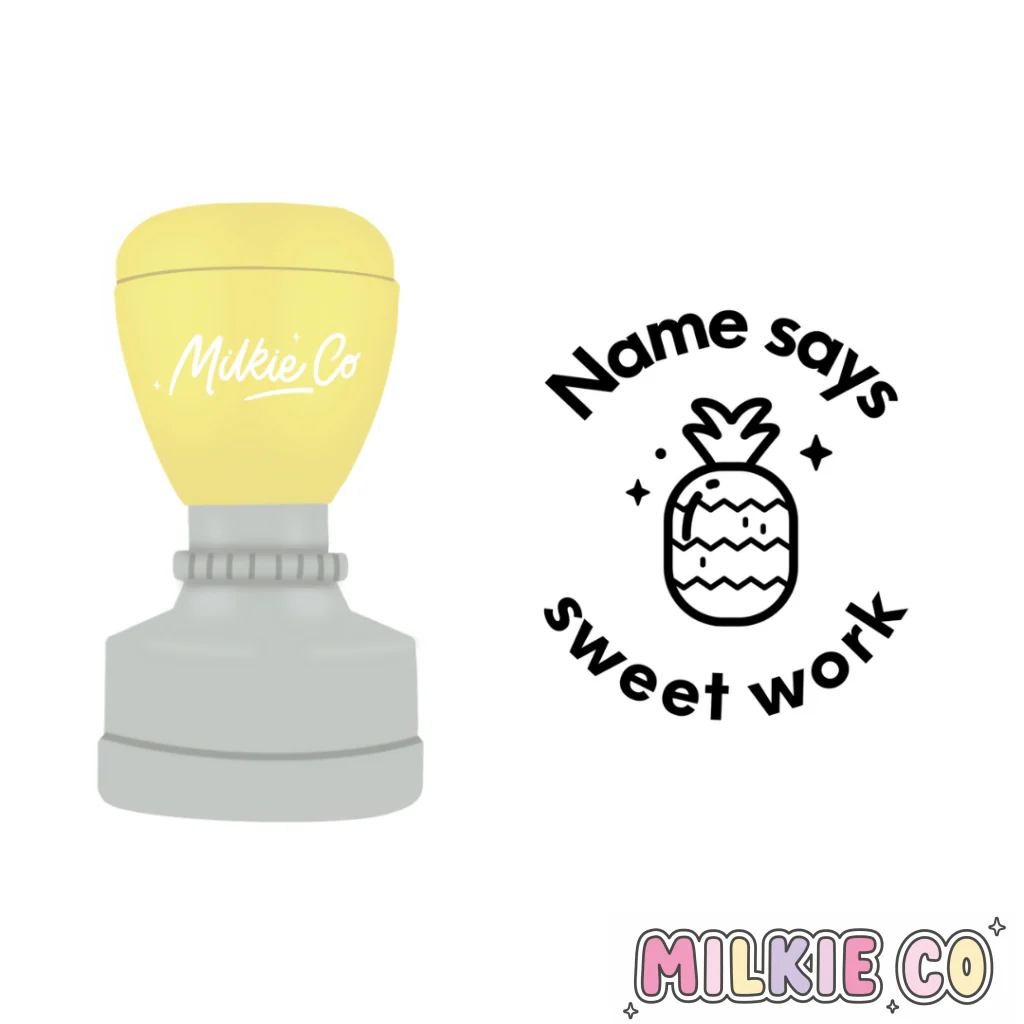 Pineapple 'Sweet work' Stamp