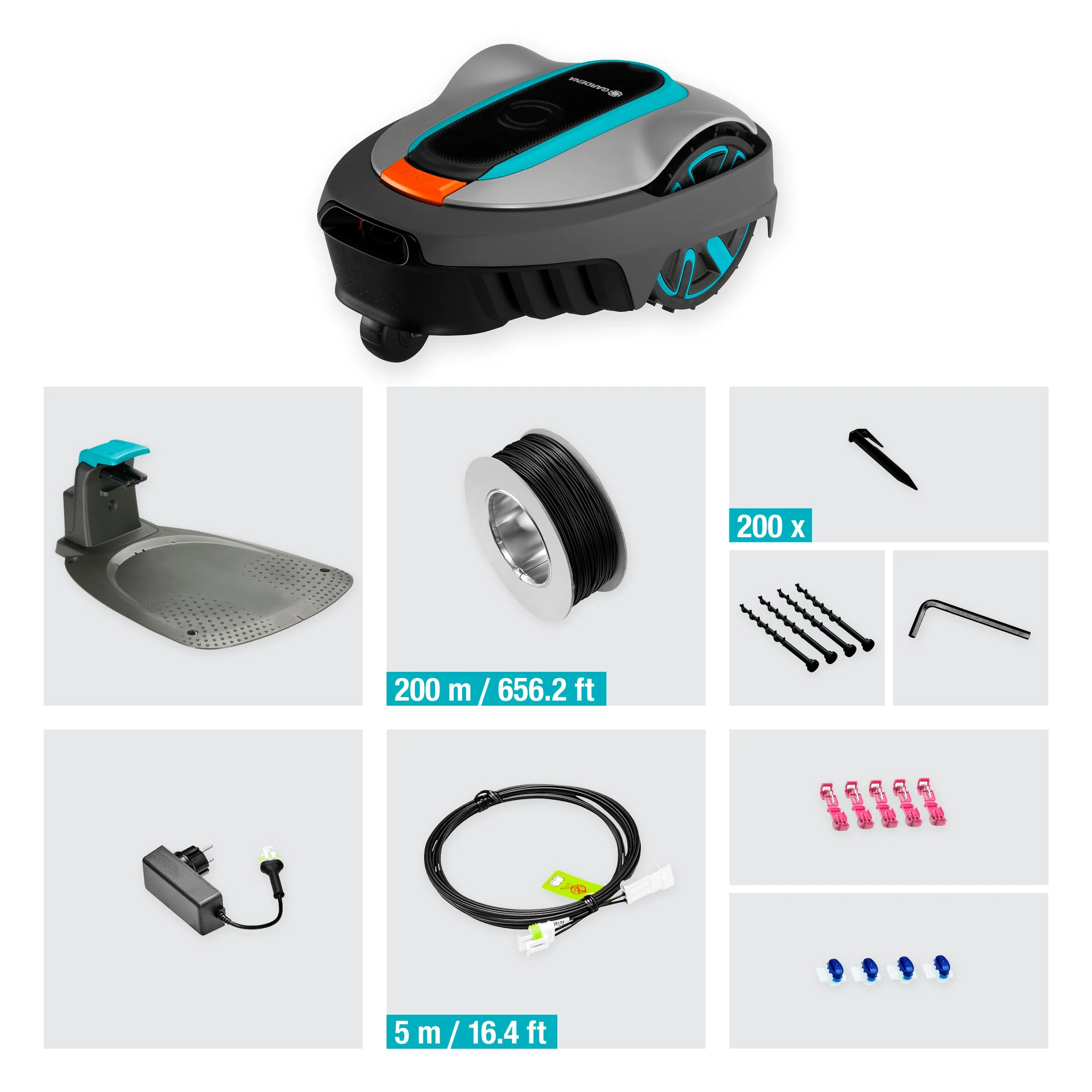 2025 Gardena M?hroboter SILENO minimo 350 m2: Intelligente Robotmaaier met Optimale Connectiviteit, Programmeerbaar via Gardena Bluetooth App (15208-47)