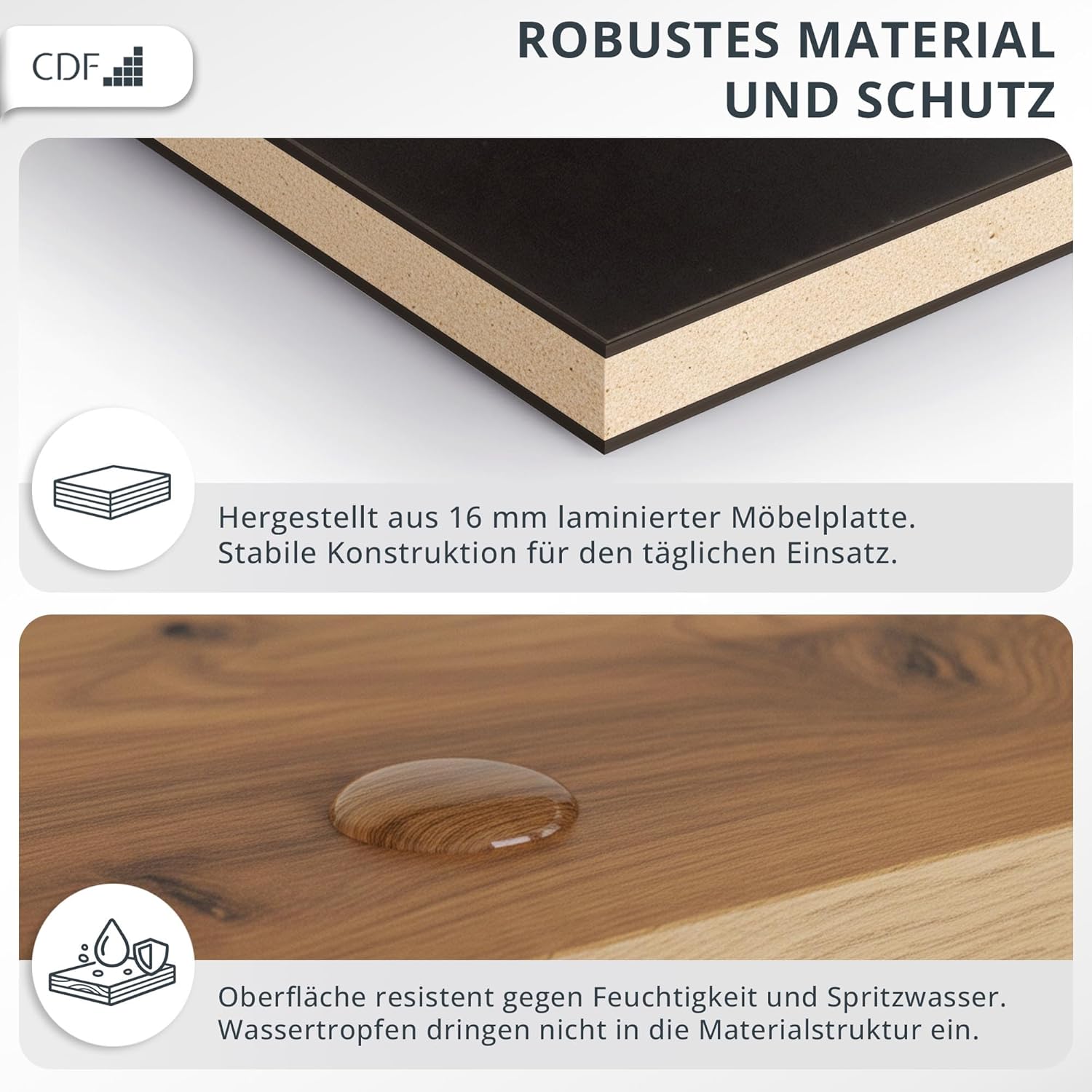CDF Kleiderschrank Weiß 90cm Breit Kinderzimmer Schlafzimmer 2 Schubladen 2-türig Kleiderschrank Zweitüriger Schrank Moderne Look Alles für die Montage Inklusive Garderobenschrank Klamotten Spielzeuge