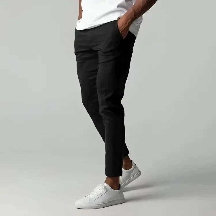Herren Chino Hose mit Stretch | Elastische Stoffhose f��r Sommer und Freizeit | Atmungsaktive Hose im Tapered Fit Schnitt