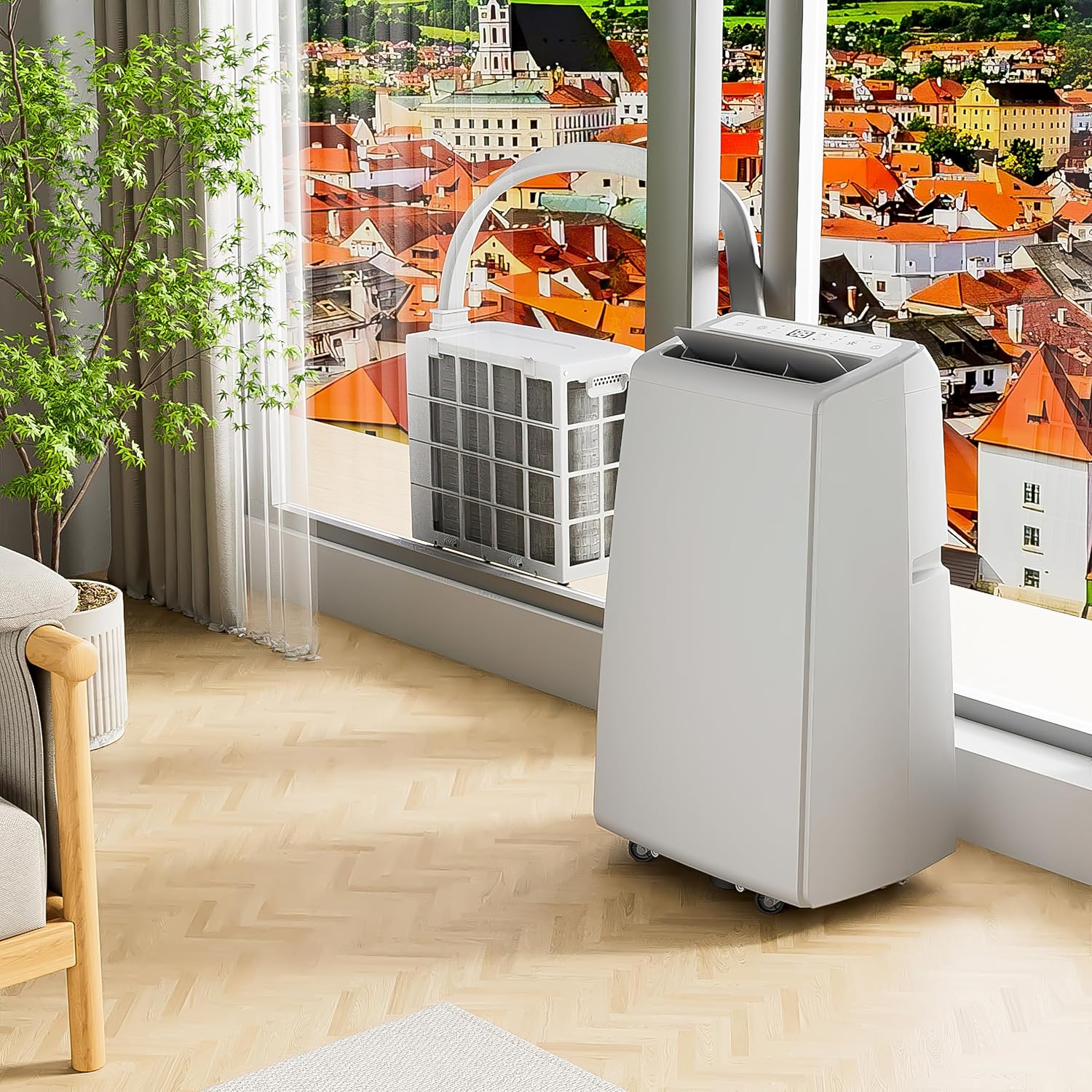mobile Split Klimaanlage Klimagerät mit WiFi 12.000BTU