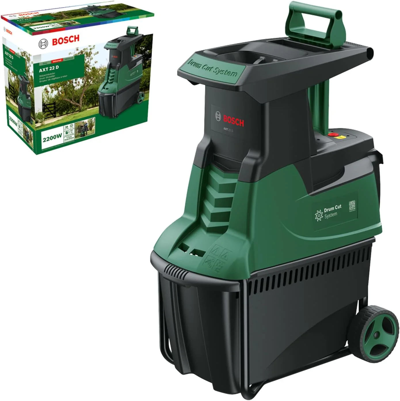 Bosch Turbinenh?cksler AXT 25 TC (2.500 W; geeignet f��r Holz und harte Gartenabf?lle; inklusive Gartenhandschuhe; integrierte Fangbox 53 l; in Karton) �C Edition