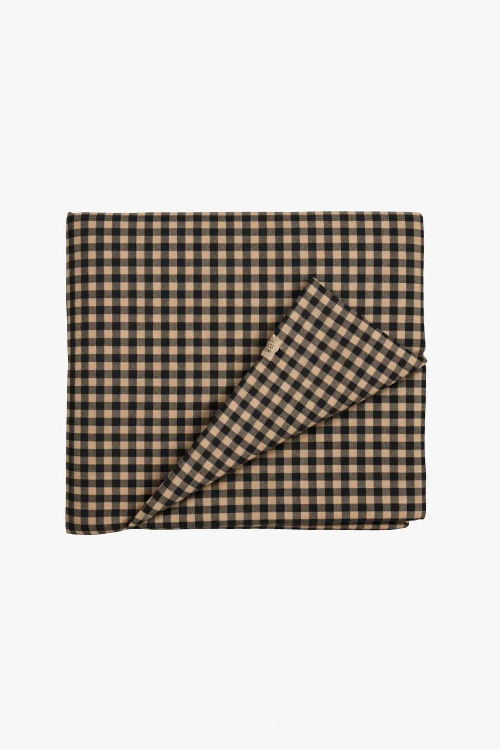Brown Black Gingham Crib Quilted Blanket