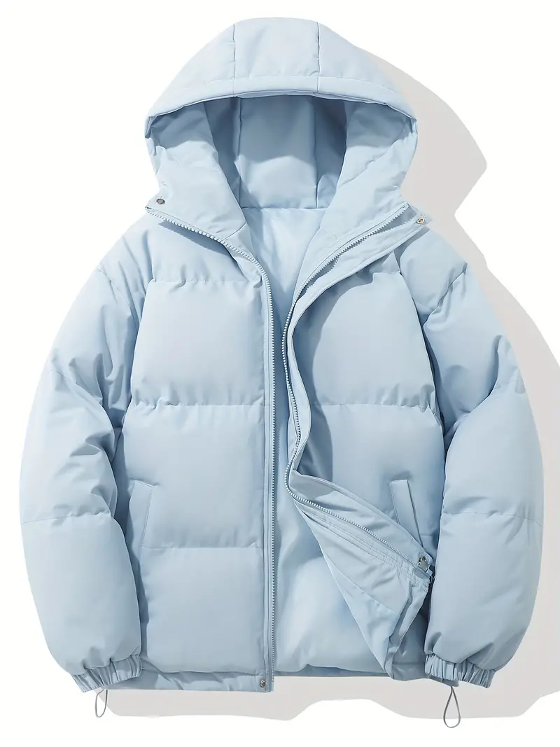 Warme Daunenjacke mit Kapuze f��r Herren | Wintermantel im klassischen Design