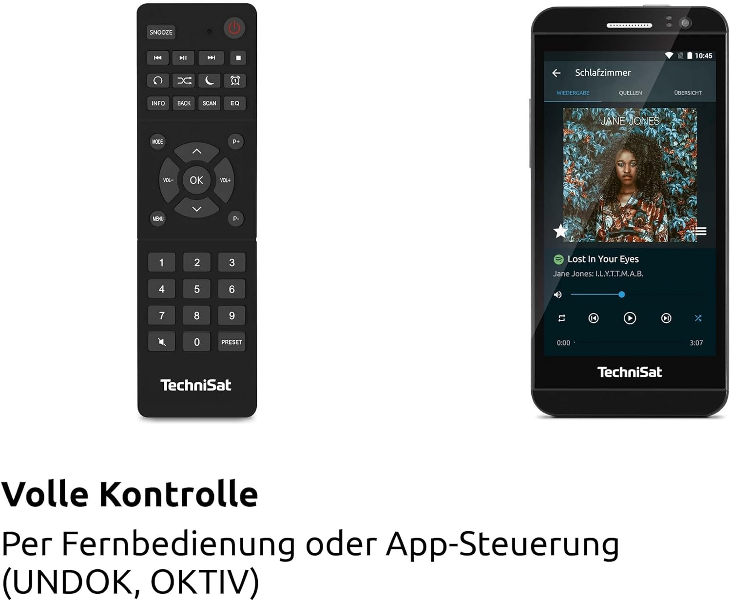 TechniSat DIGITRADIO 143 CD (V3) – Digital HiFi-Tuner, Internetradio (DAB+, UKW, Bluetooth-Audiostreaming, Spotify Connect, CD-Player, WLAN, Breite 43,5 cm, App-Steuerung, Fernbedienung) Schwarz