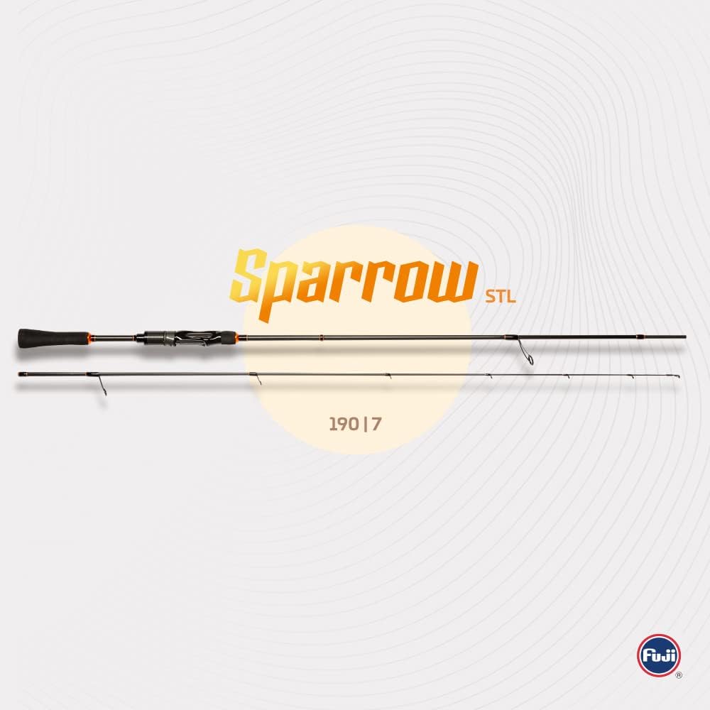 Zeck Predator Sparrow ST STL 1,90m 2-7g - Ultra Light Spinnrute für Barsche & Forellen, Barschrute für Softbaits & Hardbaits, Jigrute