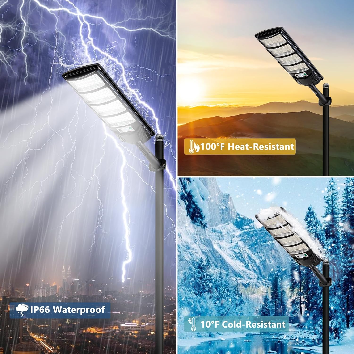 Solar-Straßenlaternen für den Außenbereich, wasserdicht, LED-Solarlicht, Flutlichter mit Bewegungsmelder und Fernbedienung, für Außenwand, Terrasse, Hof, Deck, Garten, Parkplatz-Lichter (2er-Pack)
