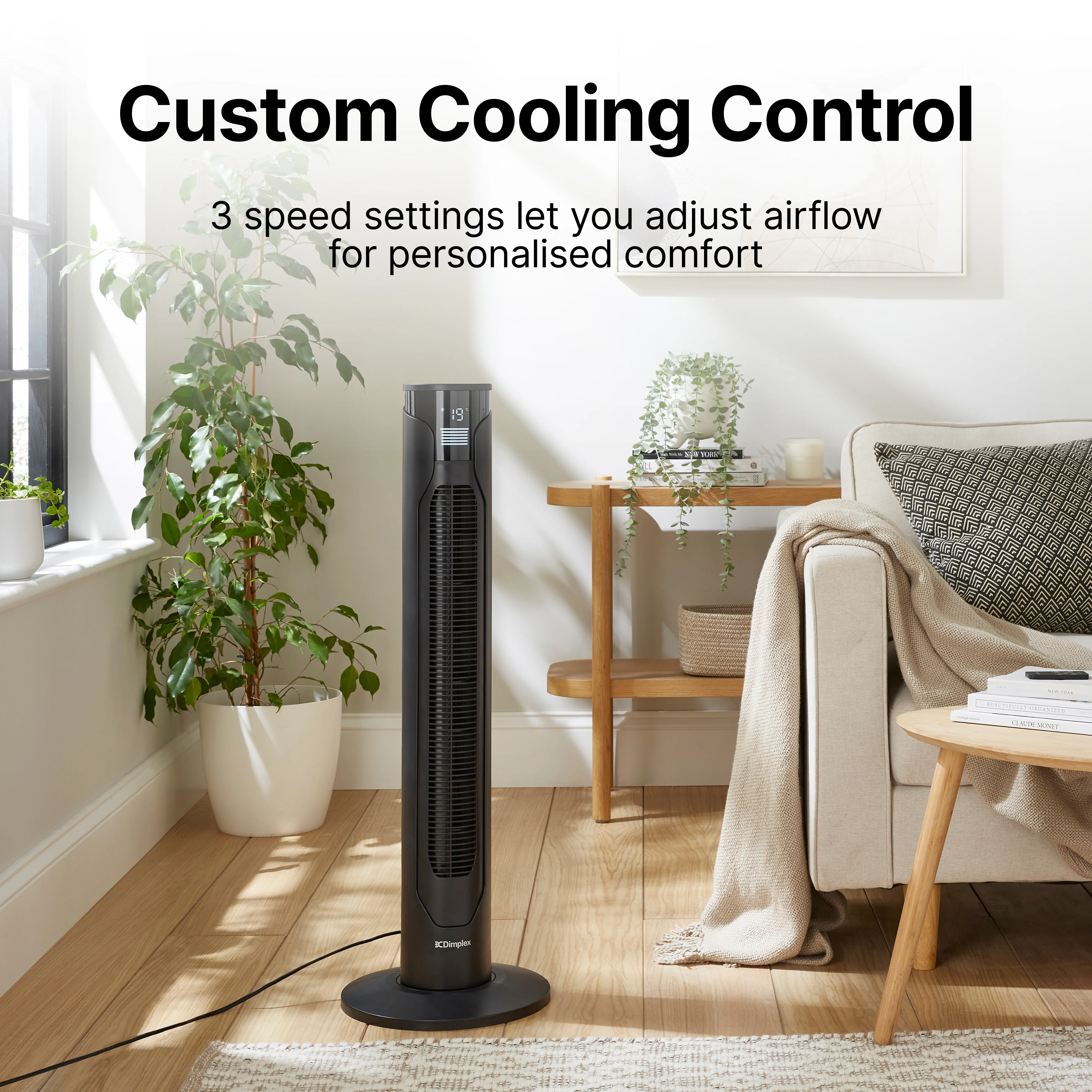 Dimplex Anthracite Tower Fan