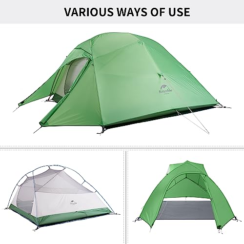 Naturehike Cloud Up 3 Tenda Ultraleggera 3 Persone Tenda Zaino in Spalla per Escursionismo Campeggio All'aperto (210T Verde Aggiorna) : Amazon.it: Sport e tempo libero