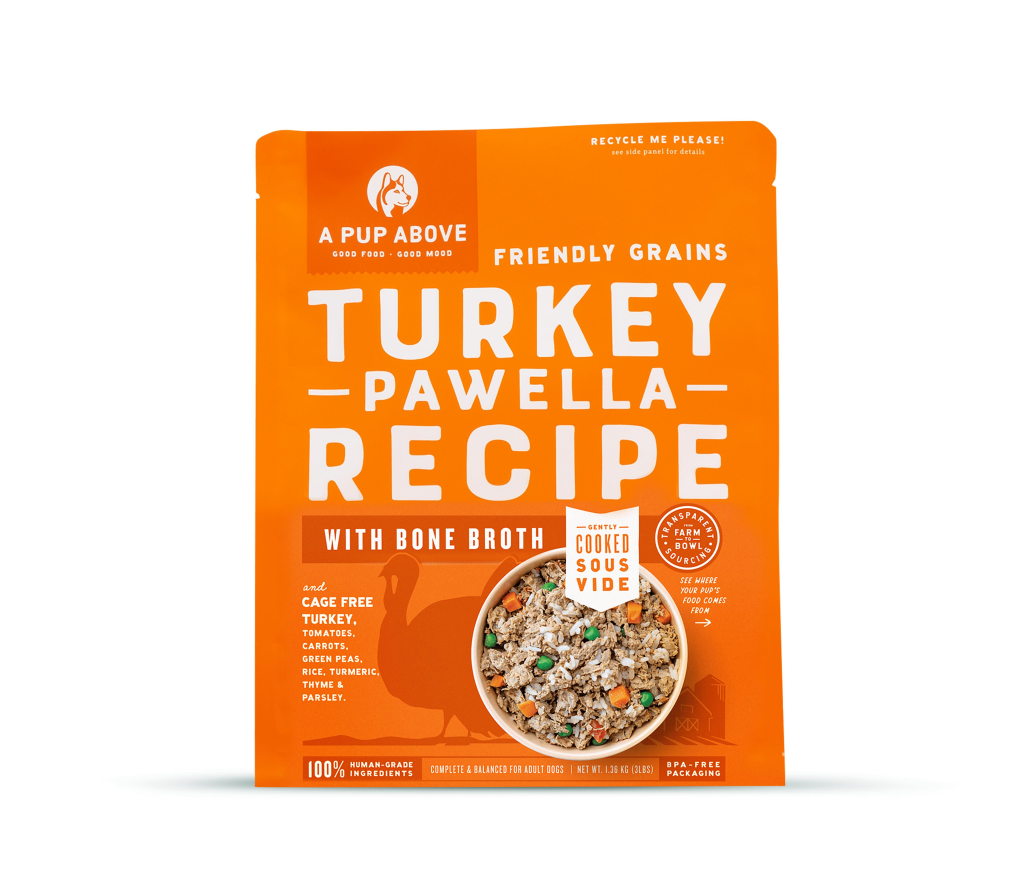 A Pup Above Turkey Pawella Friendly Grains Gently Cooked Dog Food, 3-lb (Size: 3-lb)