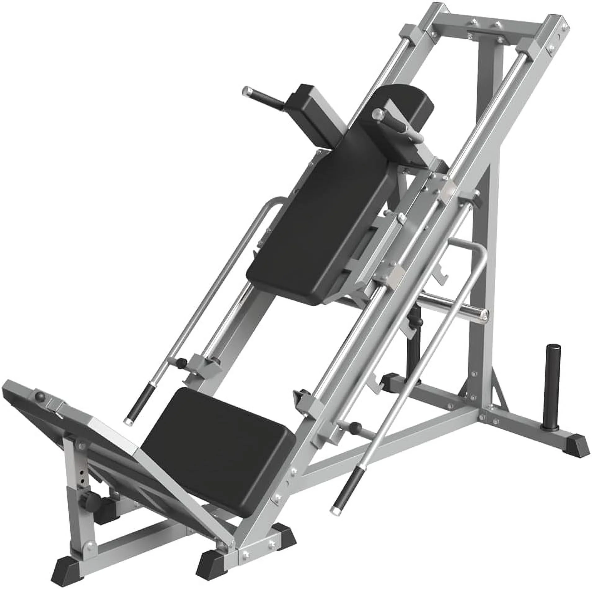 Leg Press Hack Squat Machine, attrezzo professionale regolabile per esercizi con cuscinetti lineari, per l'allenamento della forza della parte inferiore del corpo con contenitori per pesi per quadricipiti, muscoli posteriori della coscia, glutei, pol
