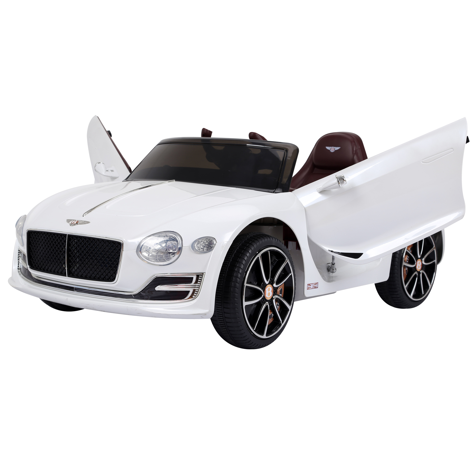 kinderauto met afstandsbediening wit | Aosom.de