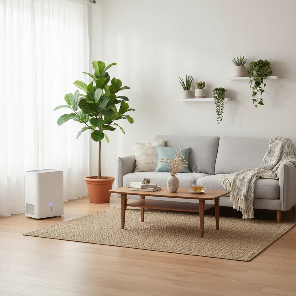 Mini Home Dehumidifier for Bedroom Bathroom Quiet Moisture Absorption