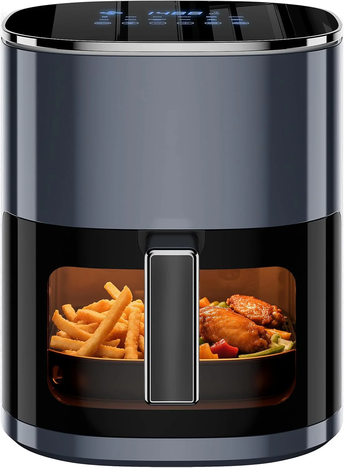 Simple Deluxe 10-in-1 Air Fryer Oven 12.6 Qt, Digital Preset Airfryer with Visible Window